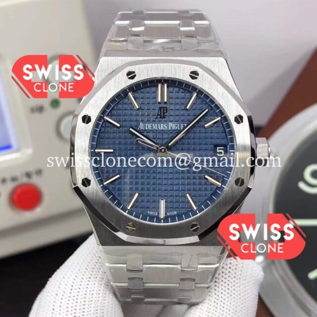 Audemars Piguet Royal Oak 15500 41MM Blue Dial 904L Steel CALIBRE 4302 Movement 1:1 Mirror Super Clone Watch