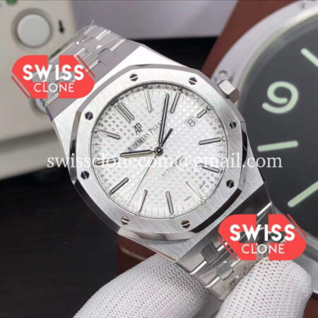 Audemars Piguet Royal Oak 41MM White 904L Cal.4302 1:1 Mirror Super Clone Watch