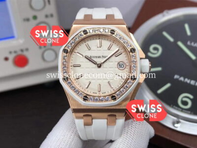 Audemars Piguet Royal Oak Offshore 37MM Swiss Quartz Rose Gold Casing 1:1 Mirror Super Clone Watch