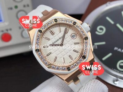 Audemars Piguet Royal Oak Offshore 37MM Swiss Quartz Rose Gold Casing 1:1 Mirror Super Clone Watch