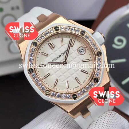 Audemars Piguet Royal Oak Offshore 37MM Swiss Quartz Rose Gold Casing 1:1 Mirror Super Clone Watch