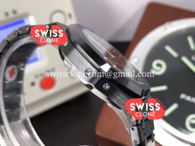 Audemars Piguet Royal Oak Perpetual Calendar Black Dial Swiss Replica Black PVD Casing Super Clone Watch