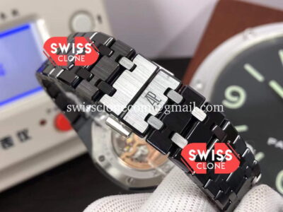 Audemars Piguet Royal Oak Perpetual Calendar Black Dial Swiss Replica Black PVD Casing Super Clone Watch