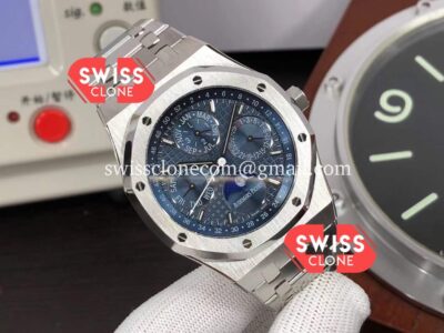 Audemars Piguet Royal Oak Perpetual Calendar Blue Dial 904L Steel Swiss 1:1 Super Clone Watch