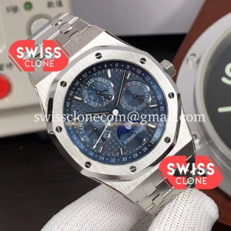 Audemars Piguet Royal Oak Perpetual Calendar Blue Dial 904L Steel Swiss 1:1 Super Clone Watch