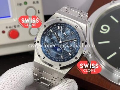Audemars Piguet Royal Oak Perpetual Calendar Blue Dial 904L Steel Swiss 1:1 Super Clone Watch