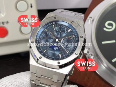 Audemars Piguet Royal Oak Perpetual Calendar Blue Dial 904L Steel Swiss 1:1 Super Clone Watch