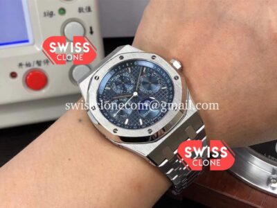 Audemars Piguet Royal Oak Perpetual Calendar Blue Dial 904L Steel Swiss 1:1 Super Clone Watch