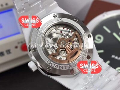 Audemars Piguet Royal Oak Perpetual Calendar Swiss Replica White PVD Casing in Blue Dial Super Clone Watch