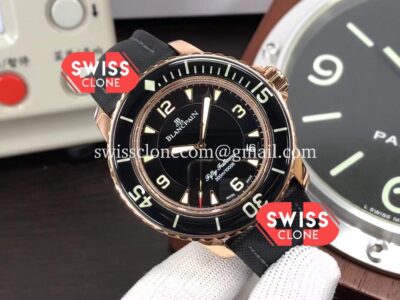 Rolex Blancpain Fifty Fathoms Rose Gold High Resolution View