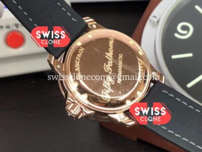 Rolex Blancpain Fifty Fathoms Rose Gold High Resolution View