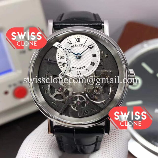 Breguet Tradition 7057BR/R9/9W6 Steel Casing Dual Tourbillon Swiss Super Clone Watch