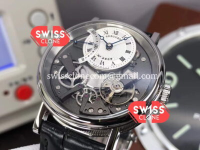 Breguet Tradition 7057BR/R9/9W6 Steel Casing Dual Tourbillon Swiss Super Clone Watch