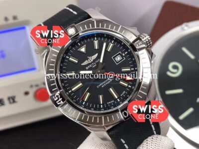 Breitling Avenger 43 Automatic Black Dial Leather 1:1 Super Clone Watch