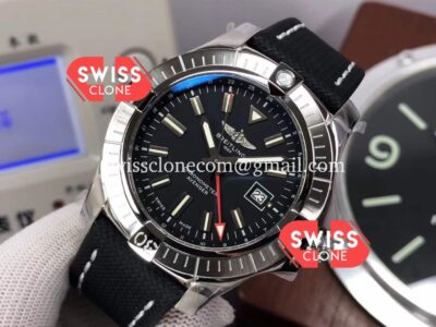 Breitling Avenger 43 Automatic Black Dial Leather 1:1 Super Clone Watch