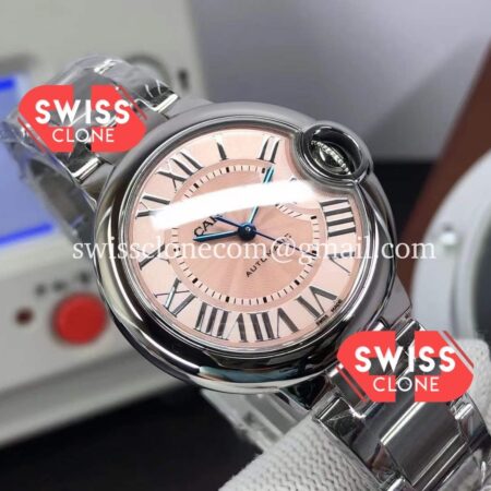 Cartier De Ballon Pink Dial 36MM Automatic High Resolution View