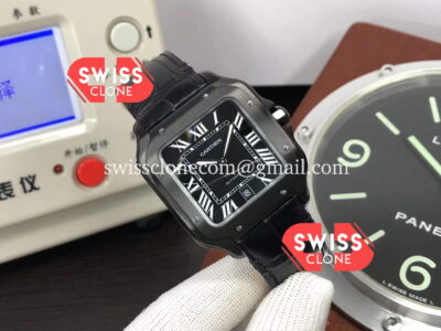 Cartier "Santos De Cartier" Mens XL PVD Coated High Resolution View