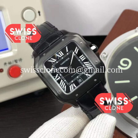 Cartier "Santos De Cartier" Mens XL PVD Coated High Resolution View