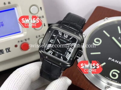 Cartier "Santos De Cartier" Mens XL PVD Coated High Resolution View