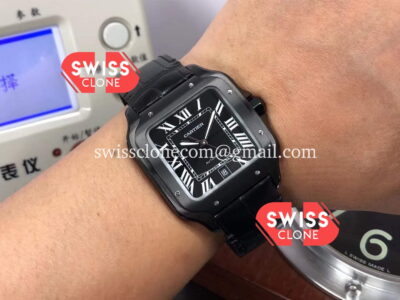 Cartier "Santos De Cartier" Mens XL PVD Coated High Resolution View