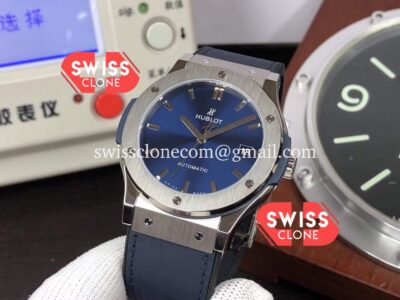Hublot Classic Fusion 42MM Blue Dial 1:1 Super Clone Swiss Watch