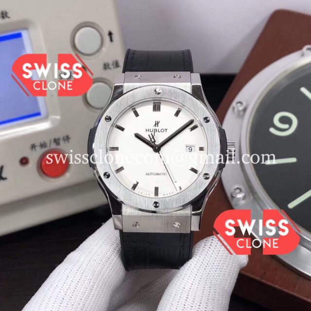 Hublot Classic Fusion 42MM White Dial 904L Steel 1:1 Super Clone Watch