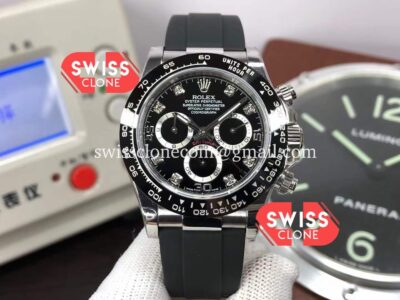 Rolex Cosmograph Daytona 116509 Black Dial Cal.4130 Movement 904L Steel Super Clone Watch