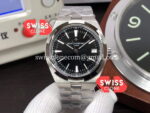 Vacheron Constantin Overseas Black Dial Steel Strap 1:1 Mirror Super Clone Watch