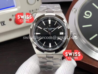Vacheron Constantin Overseas Black Dial Steel Strap 1:1 Mirror Super Clone Watch