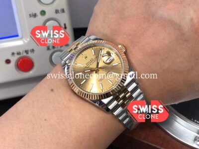 Rolex Datejust 36mm Two Tone Gold Dial 3235 Swiss 904L 1:1 Super Clone Watch
