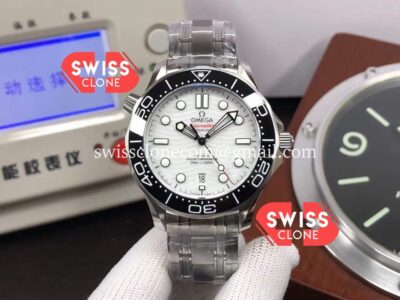 Omega Seamaster 300M Master Chronometer White Swiss 904L Steel 1:1 Mirror Super Clone Watch