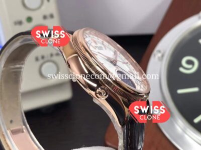 Rolex Cellini Moonphase 50535 Rose Gold White Dial Super Clone Watch