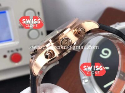 IWC Pilot Chronograph Edition Rose Gold Blue Dial 1:1 Mirror Replica Super Clone Watch