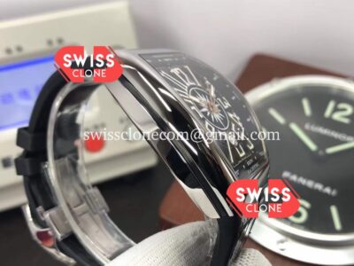 Franck Muller Vanguard Yachting V45 Steel Black Dial 1:1 Super Clone Watch
