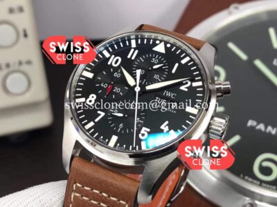 IWC Pilot Chronograph Edition Black Dial 1:1 Mirror Replica Super Clone Watch