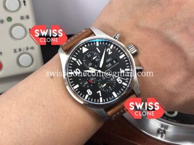 IWC Pilot Chronograph Edition Black Dial 1:1 Mirror Replica Super Clone Watch