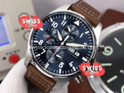 IWC Pilot Chronograph Edition Blue Dial 1:1 Mirror Replica Super Clone Watch
