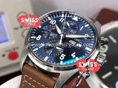 IWC Pilot Chronograph Edition Blue Dial 1:1 Mirror Replica Super Clone Watch