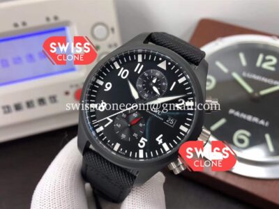 IWC Pilot's Top Gun Chronograph IW389001 1:1 Ceramic Case Ultimate Mirror Super Clone Watch