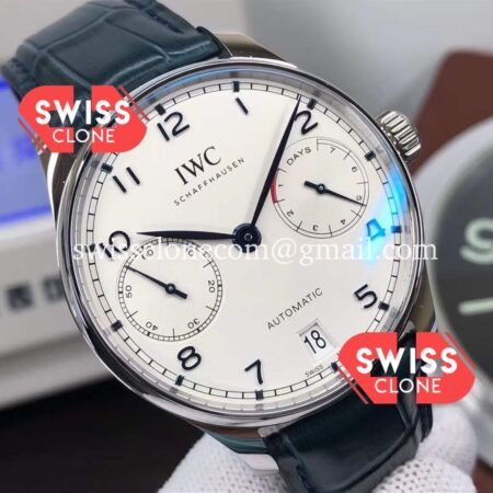 IWC Portugieser IW500705 Automatic in White Dial High Resolution View