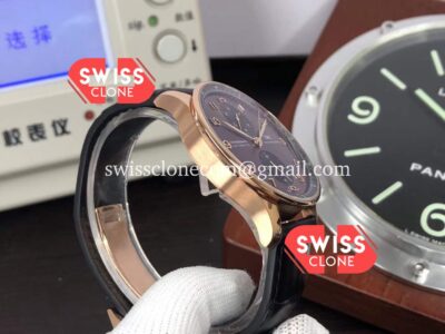 IWC Portuguese Chronograph Swiss Watch in Rose Gold Case Brown Dial - 1:1 Mirror Super Clone Watch