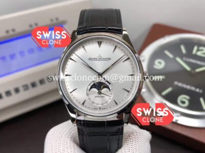 Jaeger LeCoultre Master Ultra Thin Moon 904L Steel 1:1 Mirror Super Clone Watch