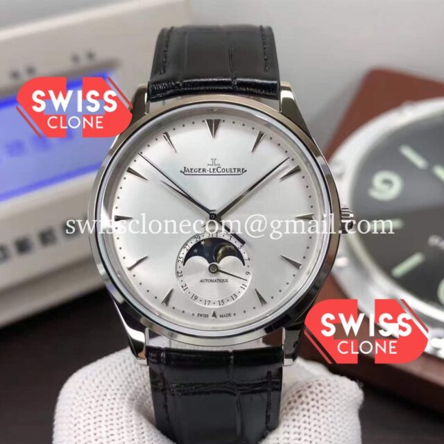Jaeger LeCoultre Master Ultra Thin Moon 904L Steel 1:1 Mirror Super Clone Watch
