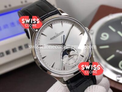 Jaeger LeCoultre Master Ultra Thin Moon 904L Steel 1:1 Mirror Super Clone Watch