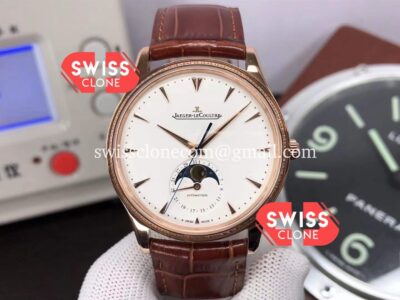 Jaeger LeCoultre Master Ultra Thin Moon Pink Gold 1:1 Mirror Super Clone Watch