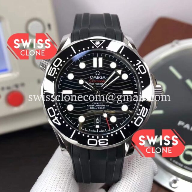 Omega Seamaster 300M Co-Axial Master Chronometer Black Dial Rubber Super Clone Watch
