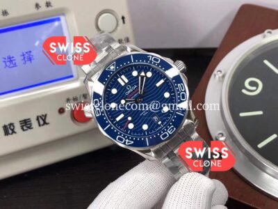 Omega Seamaster 300M Master Chronometer Blue Dial 904L Steel Swiss 1:1 Super Clone Watch