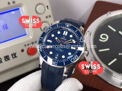Omega Seamaster 300M Master Chronometer Blue Dial Rubber 1:1 Super Clone Watch