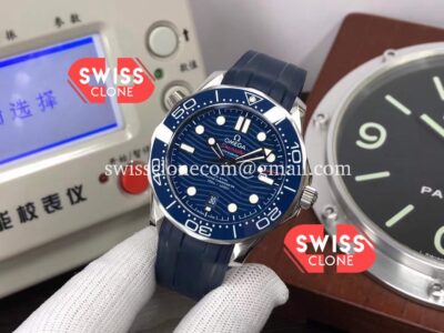 Omega Seamaster 300M Master Chronometer Blue Dial Rubber 1:1 Super Clone Watch