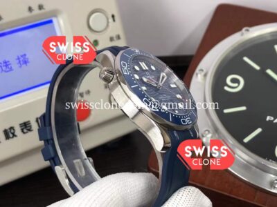 Omega Seamaster 300M Master Chronometer Blue Dial Rubber 1:1 Super Clone Watch